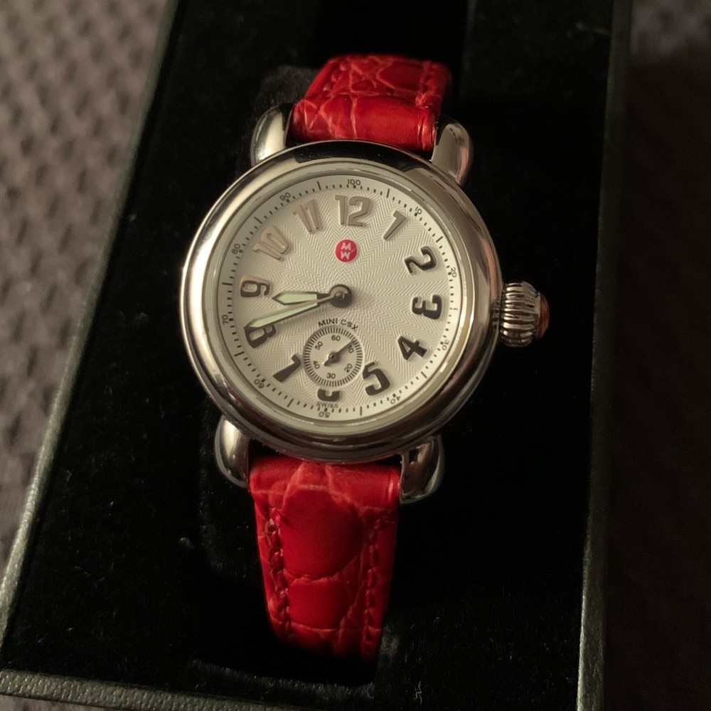 Authentic Customized Michele Watch with Alligator